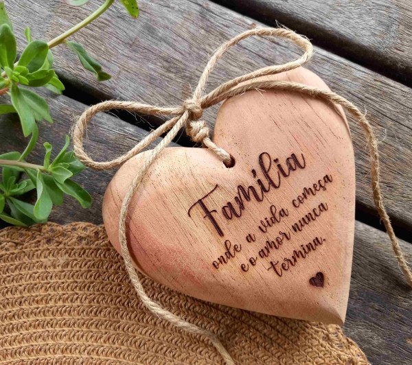 Coração 12 cm personalizado
