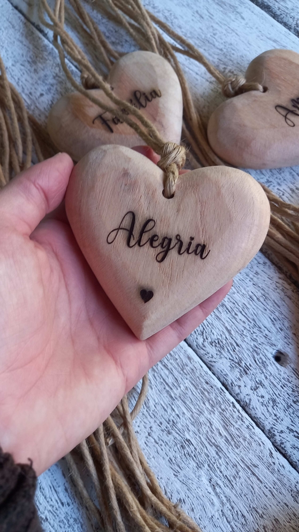 Penca coração 9 cm personalizada - Image 2