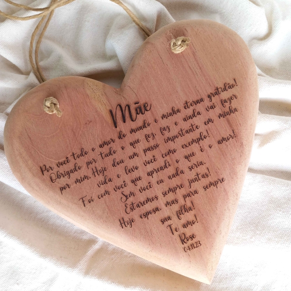 Coração 25 cm personalizado