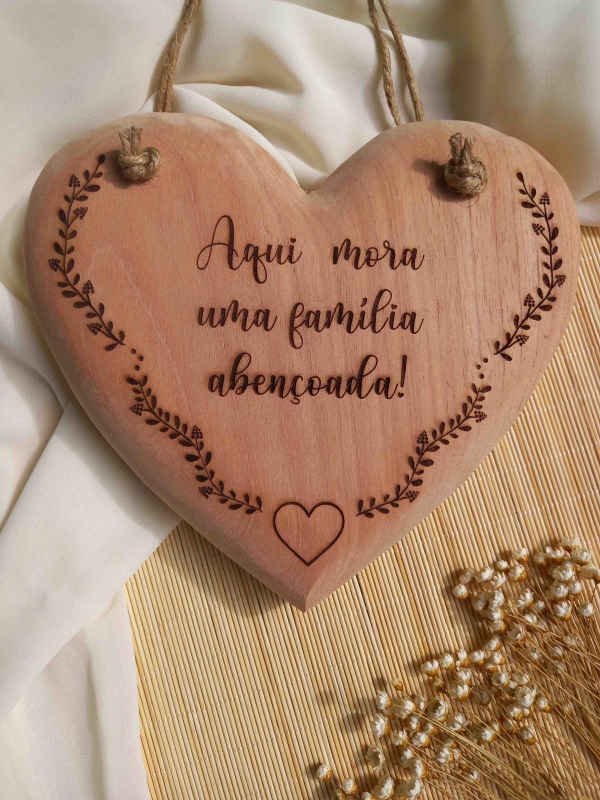 Coração 20 cm personalizado