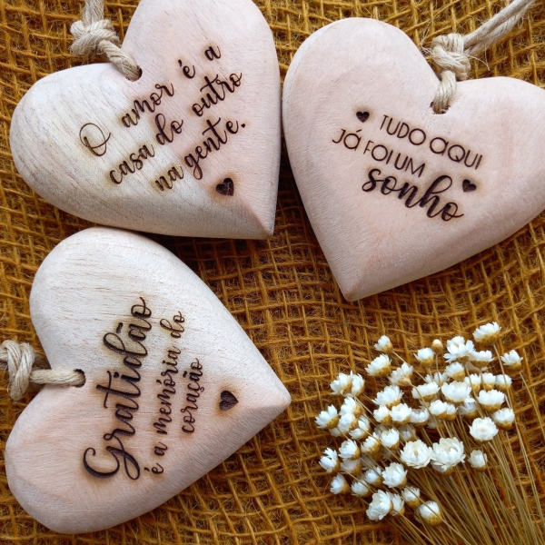 Coração 9 cm personalizado