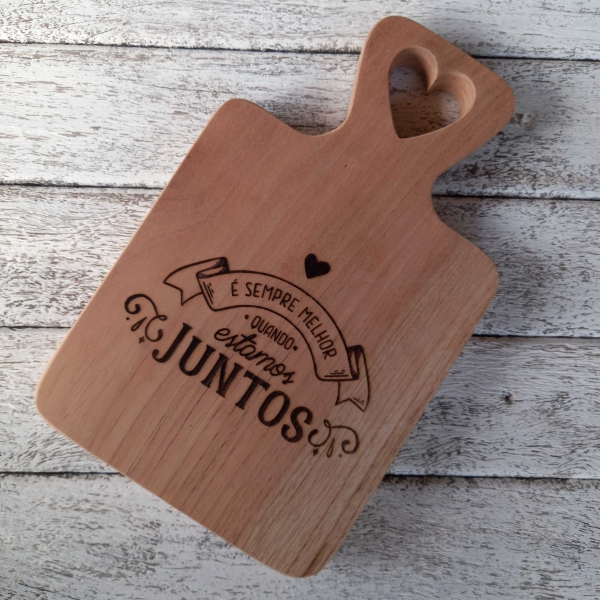 Tábua mini retangular personalizada