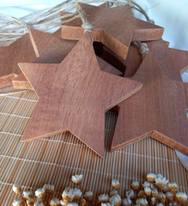 Estrela 9 cm natural