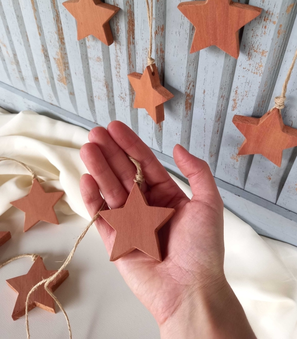 Estrela 5,8 cm natural