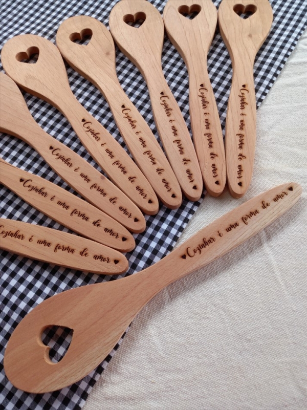 Colher redonda heart reta personalizada - Image 2
